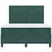 Letto Box Spring con Materasso Verde Scuro 140x190 cm in Velluto - Foto miniatura 8
