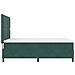 Letto Box Spring con Materasso Verde Scuro 140x190 cm in Velluto - Foto miniatura 9