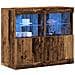 Sideboard con Luci LED Legno Vecchio 81x37x67 cm - Foto miniatura 3