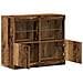 Sideboard con Luci LED Legno Vecchio 81x37x67 cm - Foto miniatura 4
