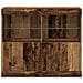 Sideboard con Luci LED Legno Vecchio 81x37x67 cm - Foto miniatura 6