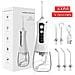 Idropulsore Elettrico Portatile Ricaricabile Usb Con 5 Ugelli Per Pulizia Orale White - Foto miniatura 1