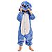 Pigiama Per Bambini Kigurumi Onesie Costume Stich Blu 125-135 - Foto miniatura 2