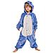 Pigiama Per Bambini Kigurumi Onesie Costume Stich Blu 125-135 - Foto miniatura 7