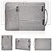 Borsa Per Laptop In Tessuto Oxford Da 14 Pollici - Antishock, Impermeabile E Antigraffio Grey - Foto miniatura 3