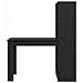 Scrivania Rovere nero 122 x 67 x 145 cm Legno multistrato - Foto miniatura 4