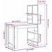 Scrivania Rovere nero 122 x 67 x 145 cm Legno multistrato - Foto miniatura 9