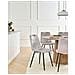 Set Di 4 Sedie Da Pranzo Argyle Velluto Grigio Chiaro - Foto miniatura 1
