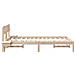 Rete letto con comodini Marrone Legno di pino massello - Foto miniatura 7
