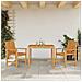 Set da Pranzo per Giardino 3 pcs Marrone 90 x 90 x 74 cm - Foto miniatura 2