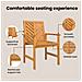 Set da Pranzo per Giardino 3 pcs Marrone 90 x 90 x 74 cm - Foto miniatura 4