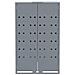 Copribidone con Ruote per 5 Bidoni Grigio 345x79x117cm Acciaio - Foto miniatura 5