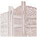 Paravento In Legno Bianco Fatto A Mano 50 (x4) x2x180h - Foto miniatura 3