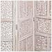 Paravento In Legno Bianco Fatto A Mano 50 (x4) x2x180h - Foto miniatura 4