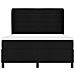 Letto a molle con materasso Nero 140 x 190 cm Tessuto - Foto miniatura 7