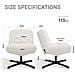 Sedia Da Ufficio, Con Ampia Seduta In Memory Foam, Elevato Comfort Di Seduta E Supporto Ottimale, Ideale Per Ufficio E Home Office, Colore Bianco - Foto miniatura 2
