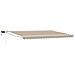 Tenda retrattile manuale con LED Beige e Bianco 4 × 3 m - Foto miniatura 1