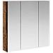 Mobiletto per specchio da bagno Legno vecchio 70 x 14,5 x 70 cm - Foto miniatura 1