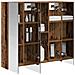 Mobiletto per specchio da bagno Legno vecchio 70 x 14,5 x 70 cm - Foto miniatura 3