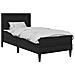 Struttura letto con materasso Nero 90 x 190 cm Pelle Sintetica - Foto miniatura 1