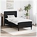 Struttura letto con materasso Nero 90 x 190 cm Pelle Sintetica - Foto miniatura 2