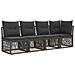 Set Divano da Giardino 12 pcs Grigio polyrattan - Foto miniatura 4