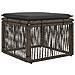Set Divano da Giardino 12 pcs Grigio polyrattan - Foto miniatura 6