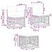 Set Divano da Giardino 12 pcs Grigio polyrattan - Foto miniatura 9
