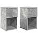 Armadietto per letto 2 pcs Grigio Cemento 29 x 31,5 x 49 cm - Foto miniatura 1