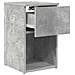 Armadietto per letto 2 pcs Grigio Cemento 29 x 31,5 x 49 cm - Foto miniatura 5