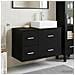 Set di mobili per il bagno 2 pz Rovere Nero - Foto miniatura 3