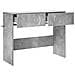 Consolle Grigio Cemento 96,5 x 38 x 75 cm Legno multistrato - Foto miniatura 3