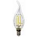 Lampadine Led E14 4w Filamento Candela Fiamma Colpo Di Vento Luce Fredda 6400k Vt-1997 4430 - Foto miniatura 1