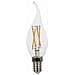 Lampadine Led E14 4w Filamento Candela Fiamma Colpo Di Vento Luce Fredda 6400k Vt-1997 4430 - Foto miniatura 3