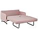 Divano Letto 2 Posti In Tessuto Rosa Belfast - Foto miniatura 28