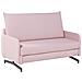Divano Letto 2 Posti In Tessuto Rosa Belfast - Foto miniatura 24