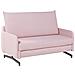 Divano Letto 2 Posti In Tessuto Rosa Belfast - Foto miniatura 19
