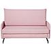 Divano Letto 2 Posti In Tessuto Rosa Belfast - Foto miniatura 18