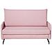 Divano Letto 2 Posti In Tessuto Rosa Belfast - Foto miniatura 12