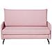 Divano Letto 2 Posti In Tessuto Rosa Belfast - Foto miniatura 16