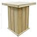 Tavolo Da Bar Esterno Legno Di Pino Impregnato Fsc 75x75x110cm - Foto miniatura 2