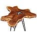Tavolino Da Caffè 70x45 Cm Legno Massello Teak E Poliresina - Foto miniatura 3