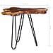 Tavolino Da Caffè 70x45 Cm Legno Massello Teak E Poliresina - Foto miniatura 6