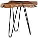 Tavolino Da Caffè 70x45 Cm Legno Massello Teak E Poliresina - Foto miniatura 7