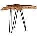 Tavolino Da Caffè 70x45 Cm Legno Massello Teak E Poliresina - Foto miniatura 15