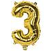Procos - Palloncino Alluminio Oro Numero 33 Cm - Foto miniatura 4