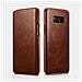Samsung Galaxy S8 Su Pelle Deluxe Case Curvo Edge Series Vintage Brown - Foto miniatura 1