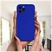 Cover Iphone 12 Pro Max Silicone Fronte Retro Ricopre Lo Schermo Blu - Foto miniatura 3