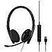 Adapt 160T USB II Cuffia Stereo Padiglione Auricolare Cablato con Microfono Integrato Colore Nero - Foto miniatura 2
