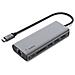 Adattatore Multiporta AVC008BTSGY USB 3.2 Gen 1 (3.1 Gen 1) Type-C 5000 Mbit /s Nero, Grigio - Foto miniatura 1